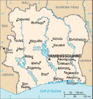 Ivory Coast Map