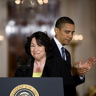 Sonia Sotomayor and President Obama