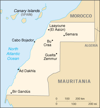 Western Sahara Map